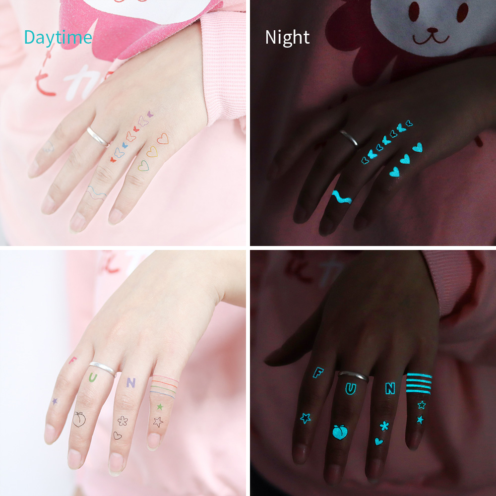 Glow-in-Dark Tattoo Stickers 1 - đánh giá và giá Glow In Dark Stars