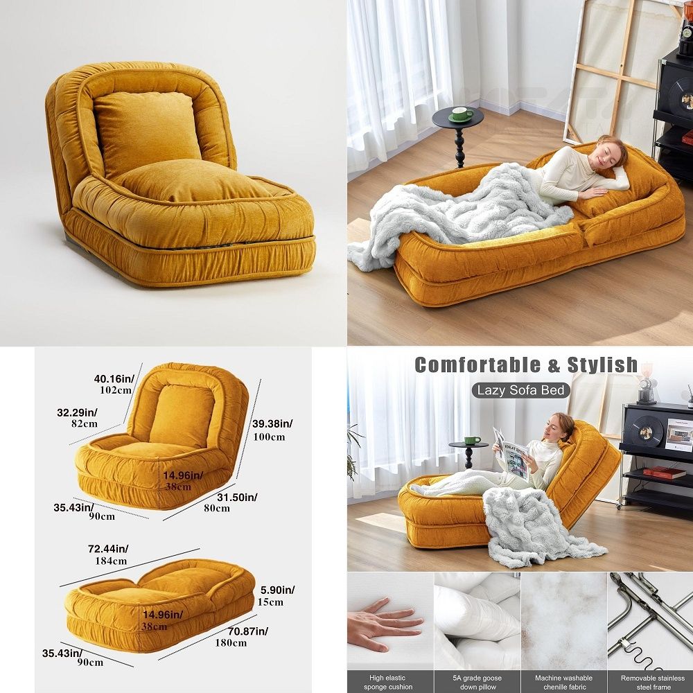 Foldable Lazy Sofa Bed Floor C - đánh giá và giá Kids' Toy