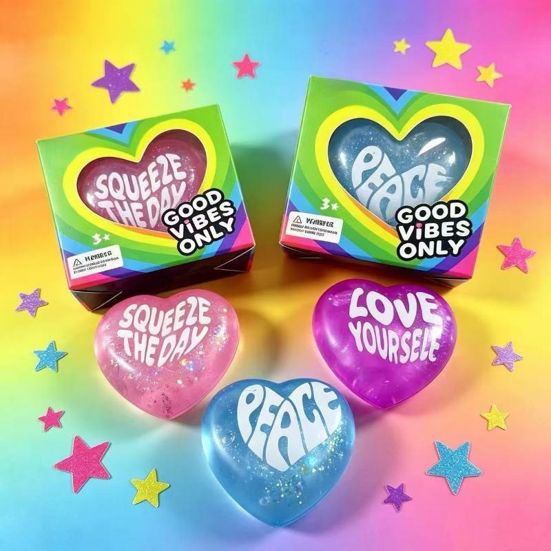 Glitter Heart Shaped Squeeze T - đánh giá và giá Kids Toys Quotes