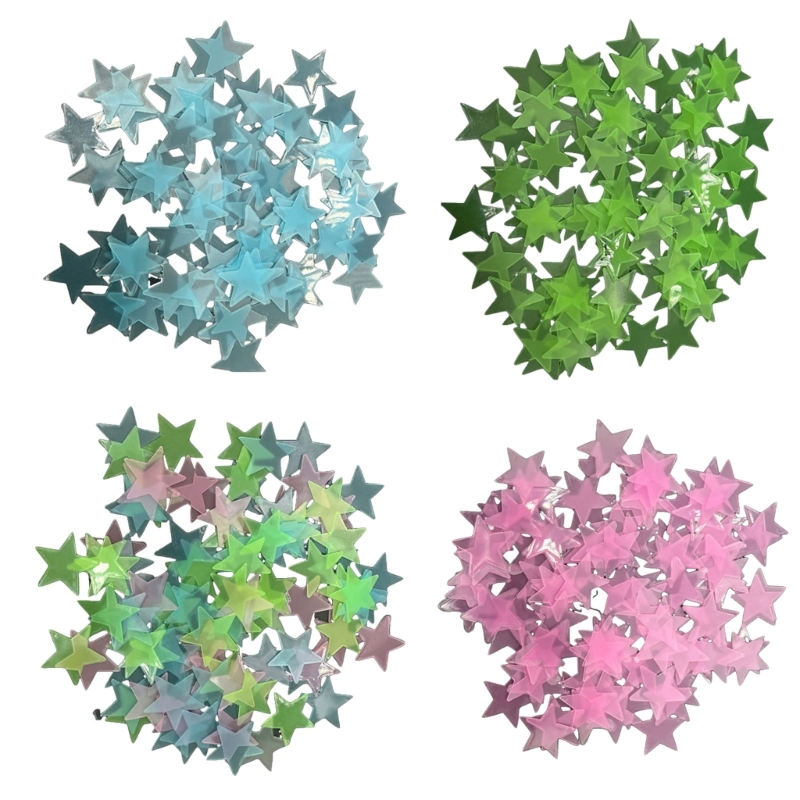 Gói 100 Miếng Dán Ngôi Sao 3D  - đánh giá và giá Glow In Dark Stars