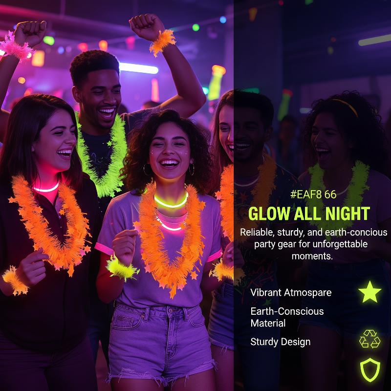 Neon Glow Star Lei Set UV Reac - đánh giá và giá Glow In Dark Stars