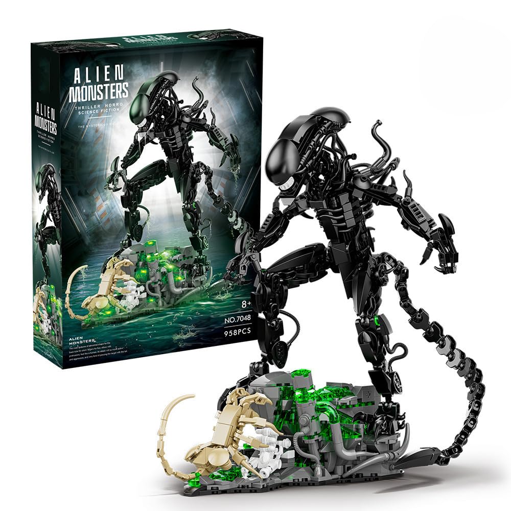 958PCS Alien Monsters Building - đánh giá và giá Xenomorph Kids Toys