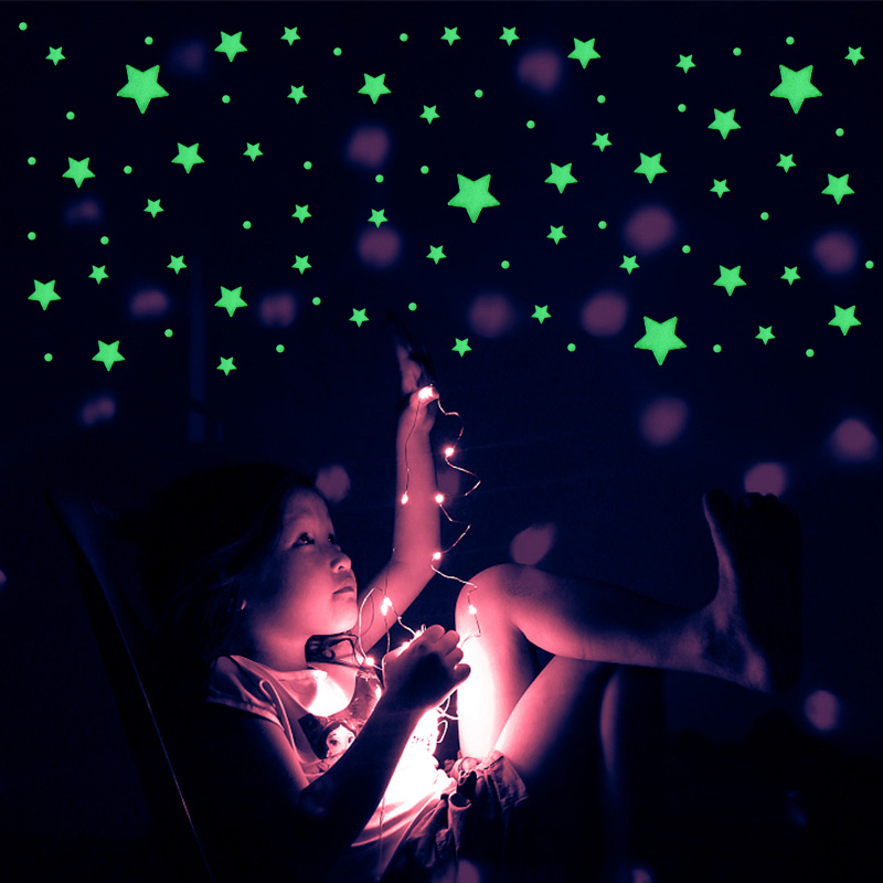 211 Chiếc 3D Bong Bóng Ngôi Sa - đánh giá và giá Glow In Dark Stars