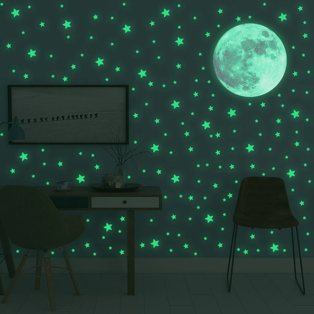Luminous Moon Stars Wall Stick - đánh giá và giá Glow In Dark Stars