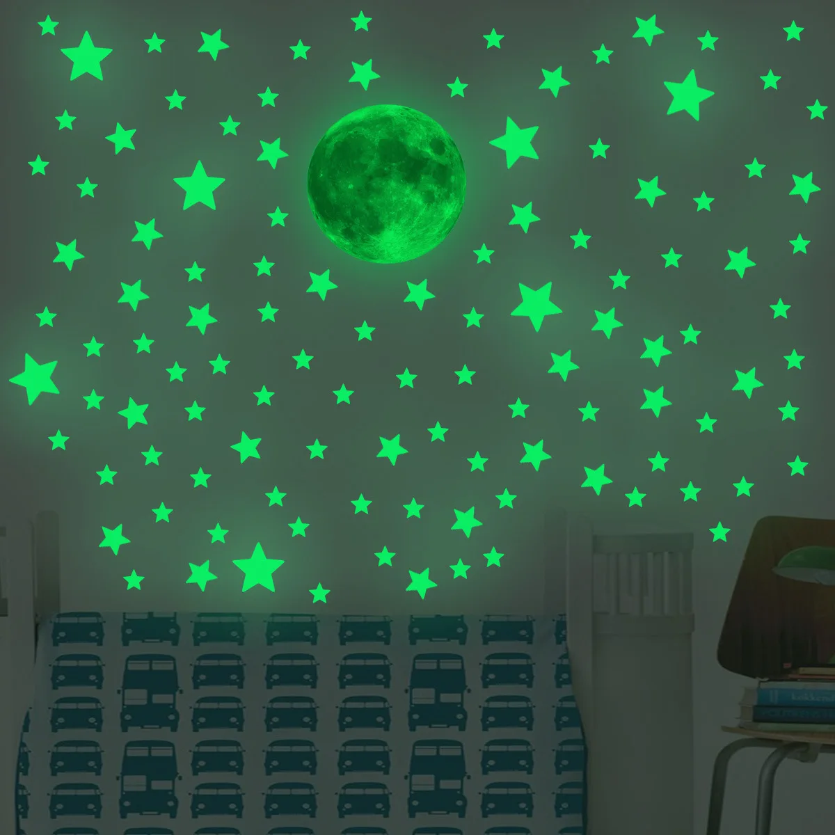 Luminous Moon Stars Wall Stick - đánh giá và giá Glow In Dark Stars